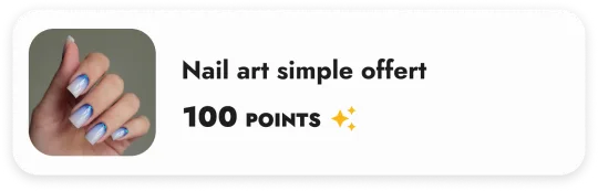 Nail art simple offert à 100 points