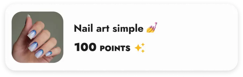 Nail art simple à 100 points, disponible